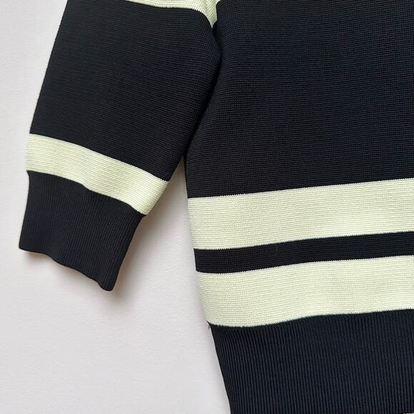 A.L.C. Black and Cream Striped Sweater - Picture 5 of 6